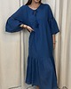 sukienki maxi damskie Bawełniana sukiena Denim
