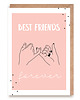 kartki okolicznościowe - wydruki Kartka dla przyjaciela Pinky Promise - "Best Friends Forever"