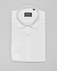 koszule męskie Lniana koszula lentane 00482 długi rękaw biała slim fit