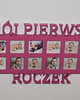 ramki na zdjęcia Multiramka ramka na zdjęcia z napisem MÓJ PIERWSZY ROCZEK mdf 12 zdjęć