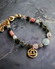 bransoletki z kamieni naturalnych WAGA - zodiac collection - PREMIUM - gold
