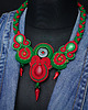 kolie Red Hot Chili- naszyjnik soutache