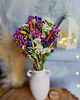 dodatki - różne Kolorowy bukiet suszonych kwiatów, kompozycja do wazonu