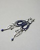 kolczyki srebrne Kolczyki srebrne Pętelki sapphire