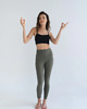 legginsy Legginsy do jogi Yoggings long - olive green