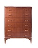 komody Duńska komoda teak Danish Modern  lata 60  6 szuflad 105x80x42cm
