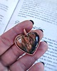 wisiory Wisior miedziany serduszko serce labradoryt II