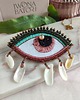 broszki Broszka oko z perłą i muszlami