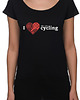 t-shirt damskie Koszulka damska oversize. I love cycling