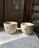 kubki i filiżanki Zestaw 2 Organicznych Ceramicznych Czarek  Motyw Gór Lato Rowery 220 ml