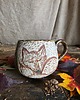 kubki Kubek jesieniary, lis kubek leśny, kubek sgraffito fox, lisek jesienny