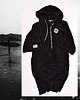 bluza z kapturem damska Poncho Biggy Da Black Smile