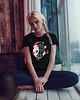 t-shirt damskie Koszulka damska organiczna Mikołaj HoHo