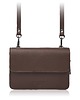 kopertówki Mała torebka damska skórzana kopertówka 2w1 brązowa AY-21-BR
