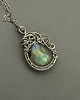 wisiory Wisiorek oryginalny labradoryt wire wrapping