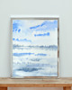 obrazy Akwarela Morski pejzaż oryginalny obraz 300g A4 21x30 cm