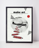 plakaty plakat // make art not war // a3