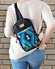 plecaki Plecak boho na jedno ramię - AZTEC BLUE