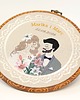 Ślub - inne Personalizowana pamiątka ślubna, haft w oprawie vintage