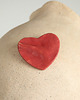 broszki Różowe serce, ceramiczna  broszka