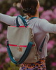 torby na ramię Kolorowy plecak / torba 2 w 1 z nubuku tapicerskiego