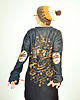 bluza bez kaptura damska Ice Bear Baggy Grey Gold Edition