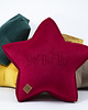 dekoracje świąteczne Poduszka dekoracyjna gwiazdka, świąteczna velvetowa - grawer HO! HO! HO!