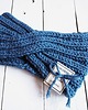 czapki damskie OPASKA wełniana na głowę Twist jasny jeans