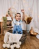 obrazy i plakaty do pokoju dziecięcego Drewniana OBRĘCZ KOŁO do łapacza snów makramy z IMIENIEM dziecka 25cm Baza