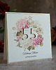 kartki scrapbooking Zestaw urodzinowy na 55 urodziny kartka i koperta prezentowa, BH 75
