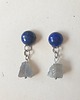 kolczyki z kamieniami Kolczyki RAW lapis lazuli, labradoryt