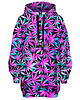 bluza z kapturem damska Bluza Oversize Tunika DR.CROW Cannabis