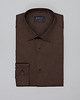 koszule męskie Koszula męska simeria 00484 długi rękaw brąz slim fit