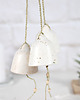 łapacze snów Białe dzwonki ceramiczne - ozdoby wiszące