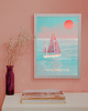 plakaty Morze Bałtyckie - plakat z żaglówką