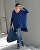 swetry damskie  New SWETER OVERSIZE granatowy