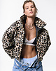 kurtki damskie Kurtka bomber leopard heavy jacket