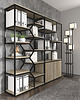 regały i półki Regał dębowy-ARMARIUM-1-100X35X180