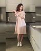 sukienki midi damskie Sukienka lniana / 100% len / sukienka oversize