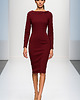 sukienki midi damskie Sukienka burgund YY100064