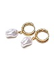 kolczyki pozłacane Kolczyki pozłacane Pearls /white/ perły vol. 15