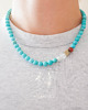 chokery Choker z turkusowych kamieni