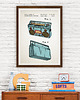 plakaty Plakat Magnetofon boombox - patent