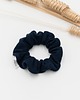 gumki do włosów Scrunchie/frotka dzianina granatowa