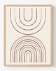 plakaty Plakat modern, beżowa tęcza, modern, boho plakat