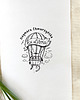 stemple Stempel Ex libris BALON z KSIĄŻKAMI