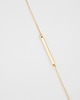 bransoletki złote 16k Gold Plated Bar Bracelet