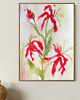 obrazy Akwarela Kwiaty oryginalny obraz A5 21x15 cm
