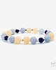 bransoletki z kamieni naturalnych Unikatowa Bransoletka  z Kamieni Naturalnych Akwamaryn , Lapis Lazuli,Cytryn