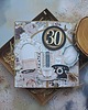 kartki scrapbooking Kartka na 30-stkę dla kobiety